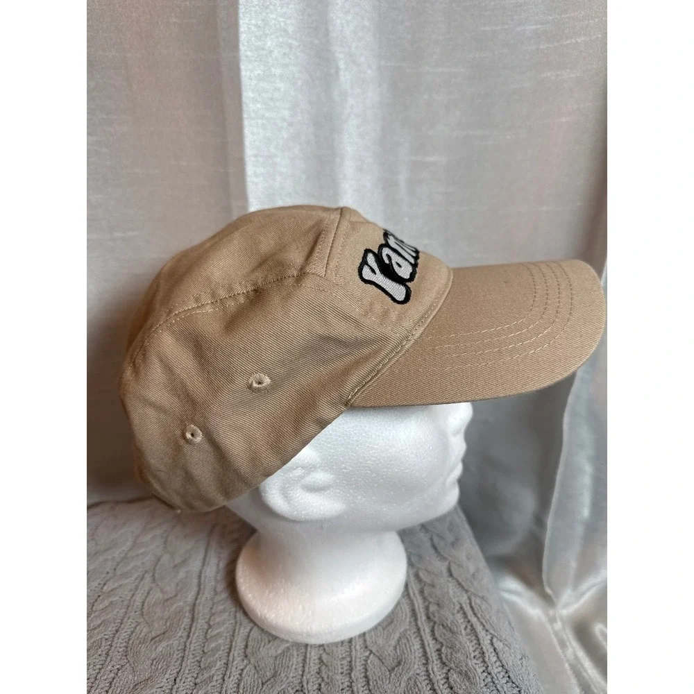 Yamaha Tan Baseball Cap Embroidered Logo Adjustable Strap Casual Hat 5 PANEL - Picture 2 of 6